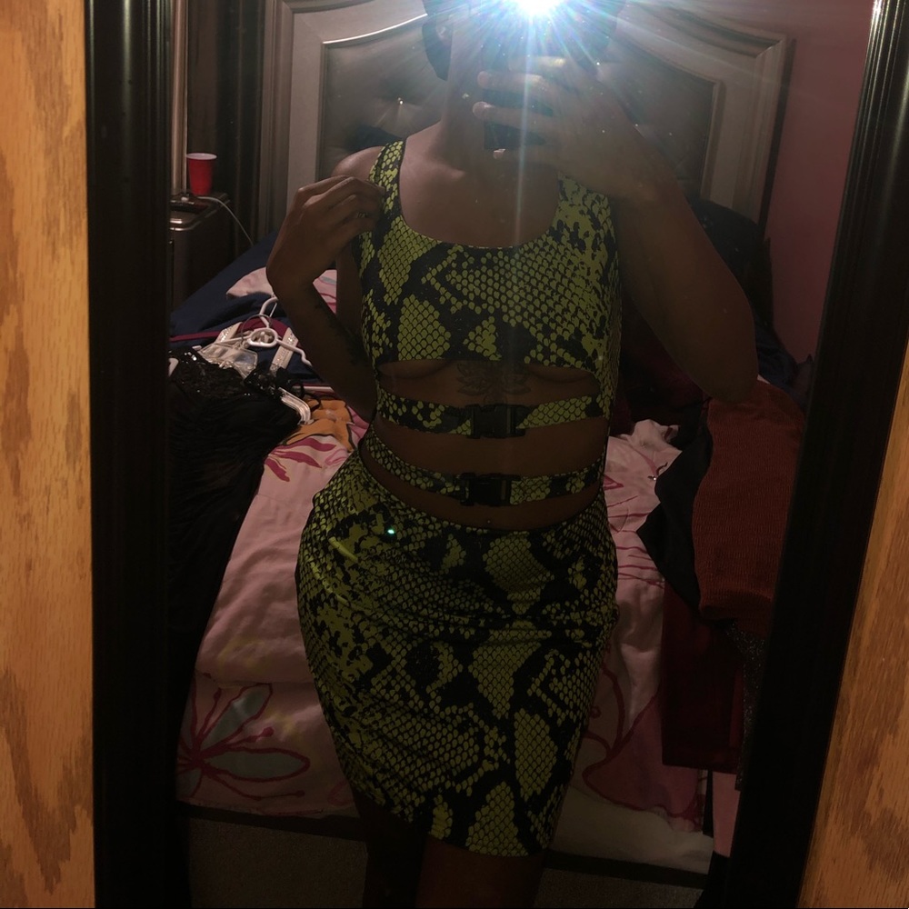 Green Midi Party Dress